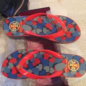 Tory Burch wedge flip flop